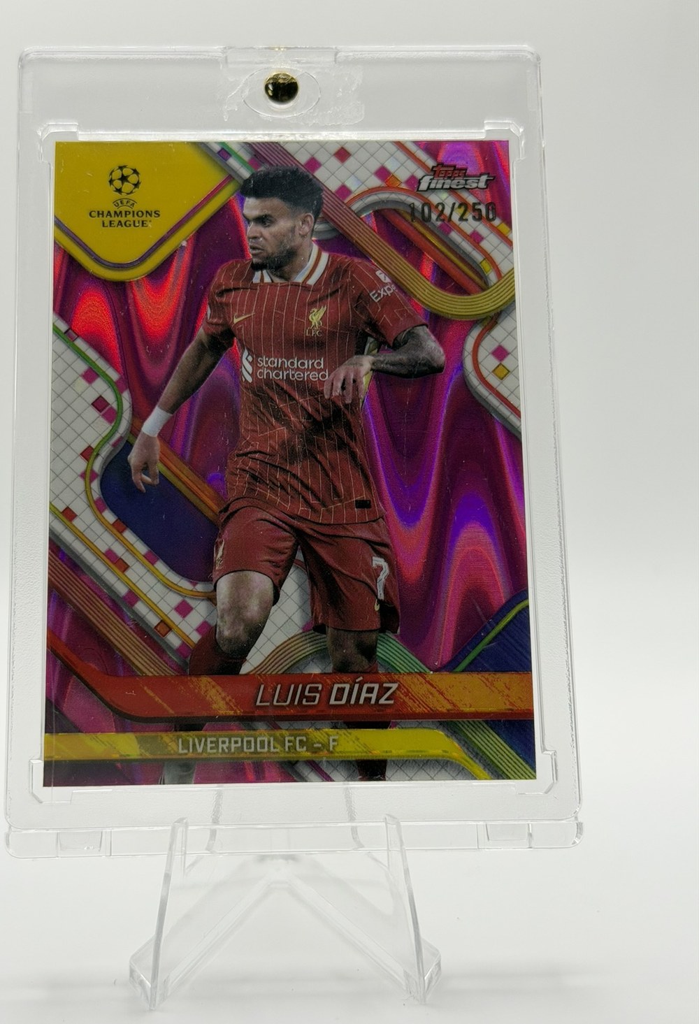 Luis Diaz 2024 Topps Finest UEFA Club Competitions front