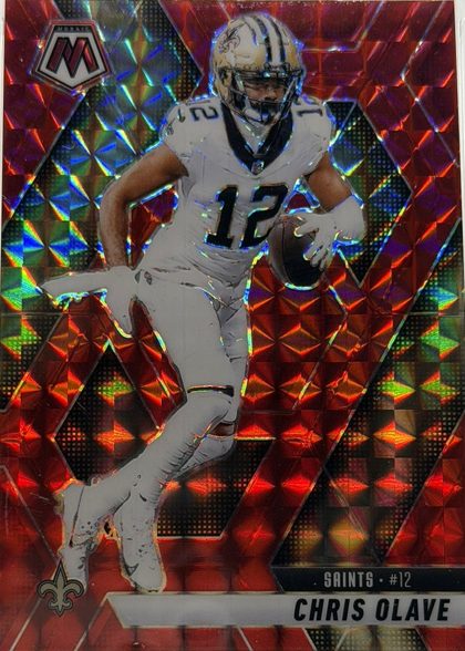 Chris Olave 2025 Panini Mosaic Red Mosaic