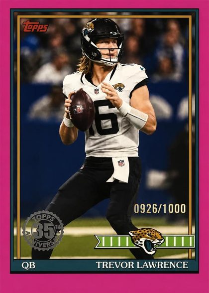 Trevor Lawrence 2026 Topps 1991 Topps Football Pink /1000