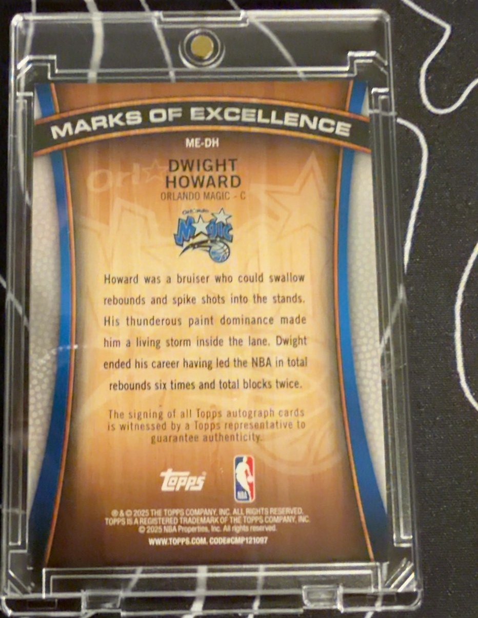 Dwight Howard 2025 Topps back