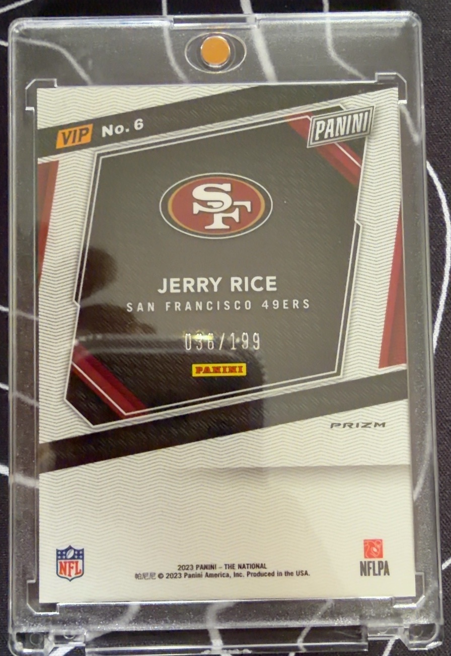 Jerry Rice 2023 Panini back