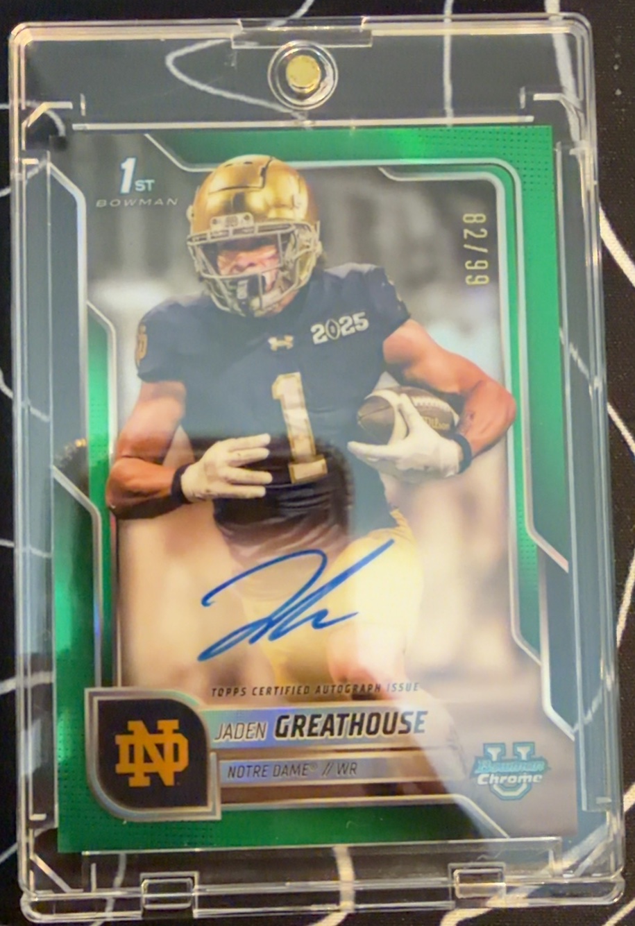 Jaden Greathouse 2025 Bowman Chrome U front