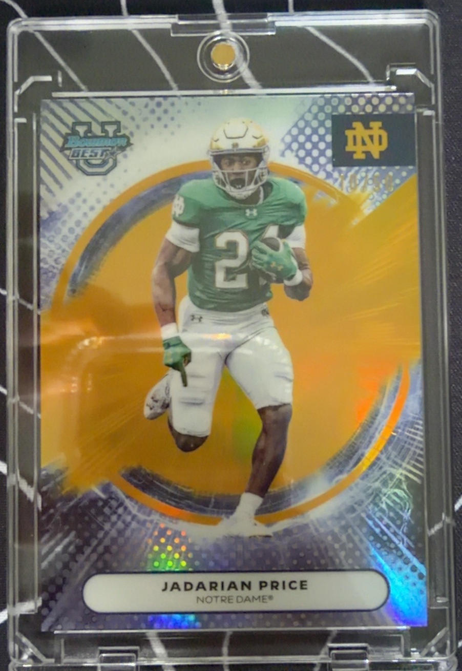 Jadarian Price 2025 Bowman's Best University front
