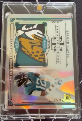 Travis Hunter 2025 Panini National Treasures Rookie Patches /35