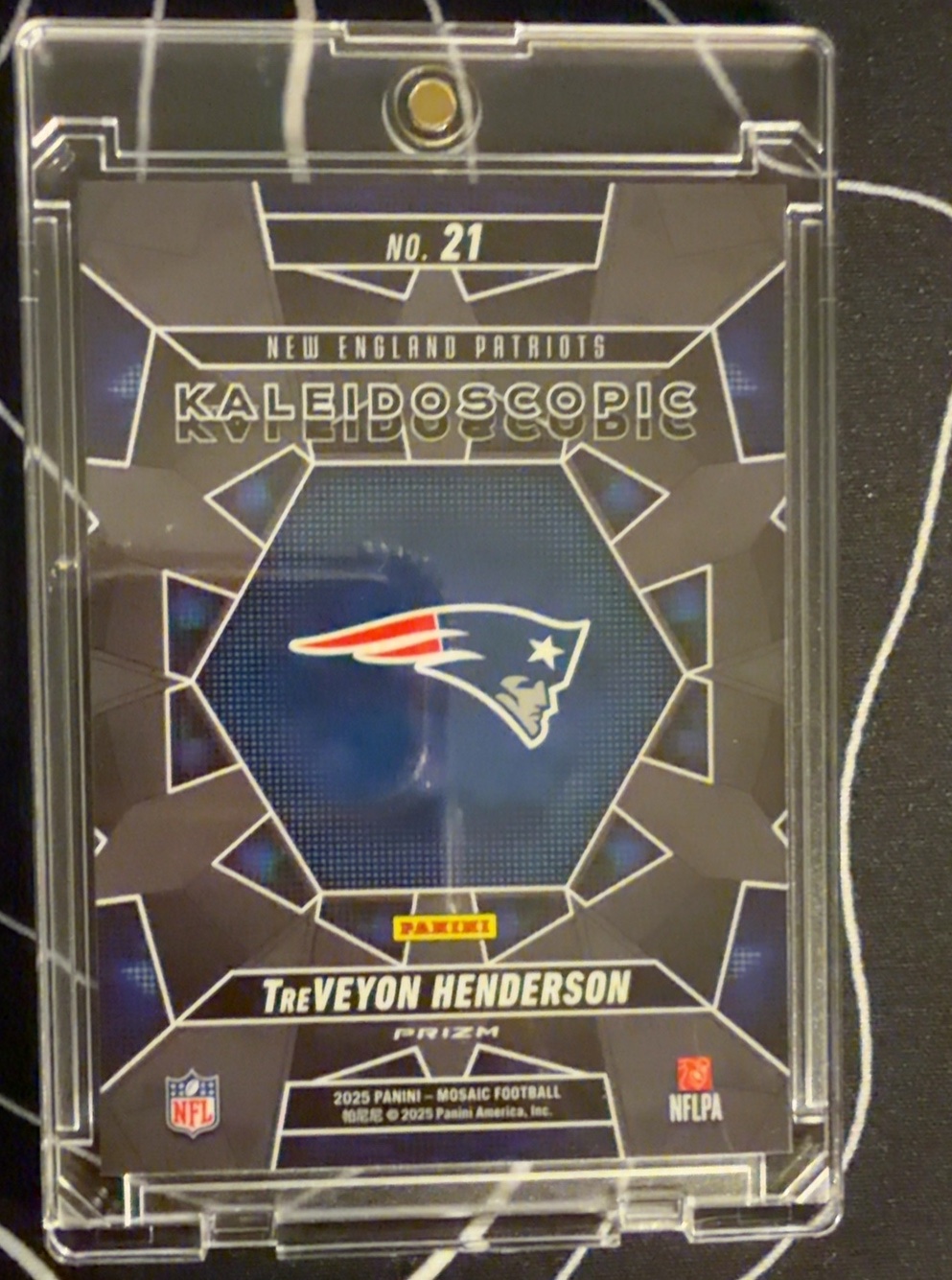 TreVeyon Henderson 2025 Panini Mosaic back