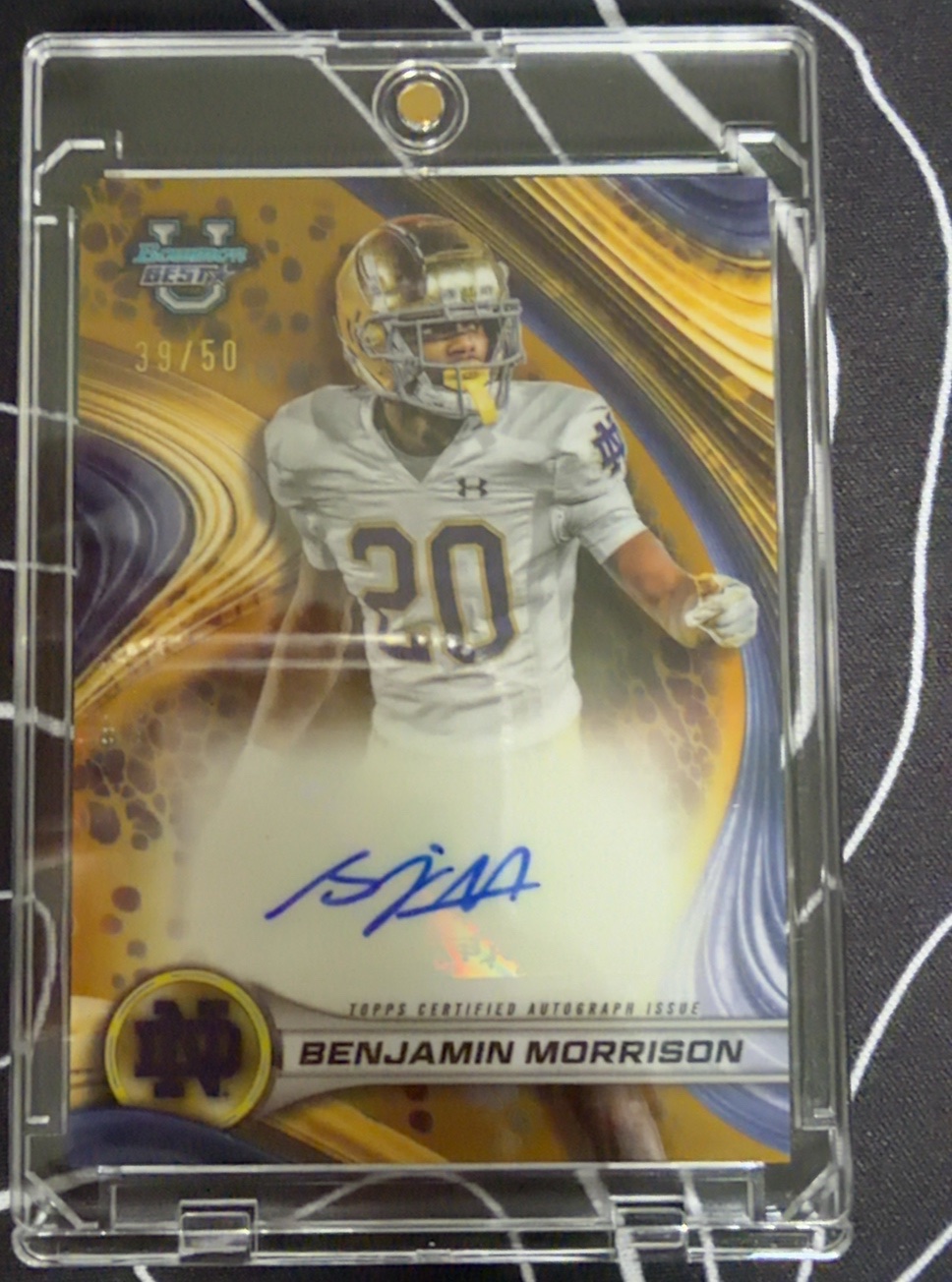Benjamin Morrison 2024 Bowman U Best front