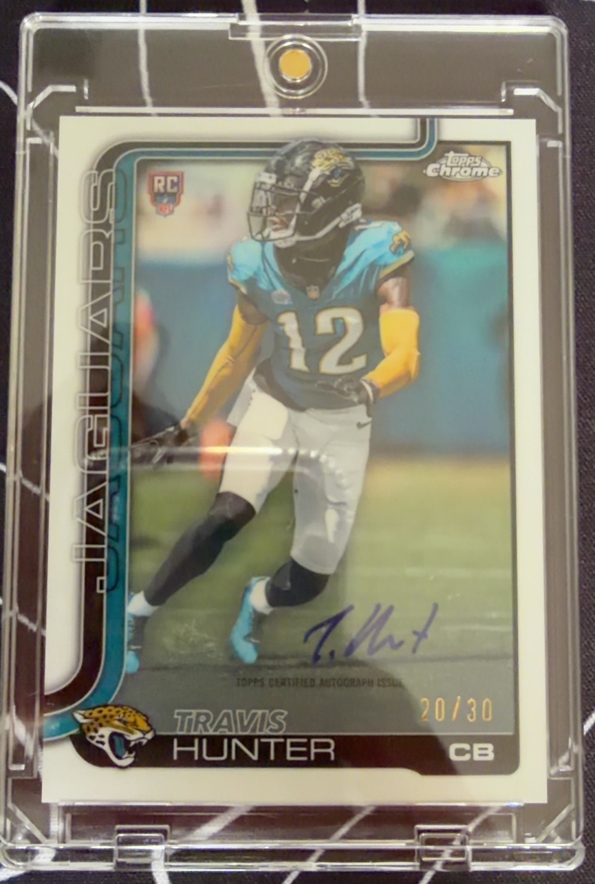 Travis Hunter 2025 Topps Chrome front