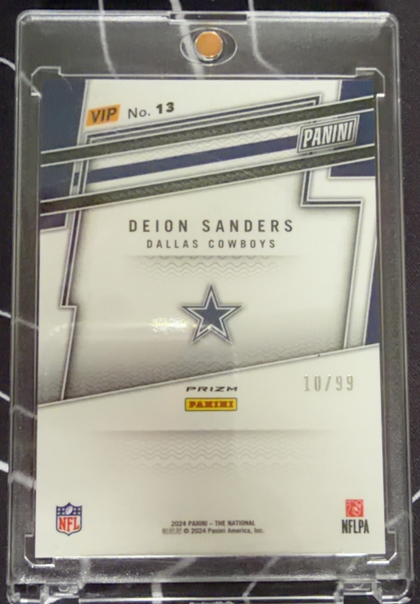 Deion Sanders 2024 Panini back