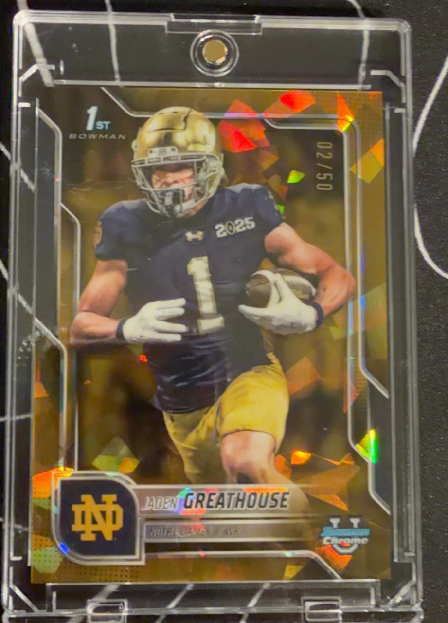 Jaden Greathouse 2025 Bowman Chrome U Sapphire front