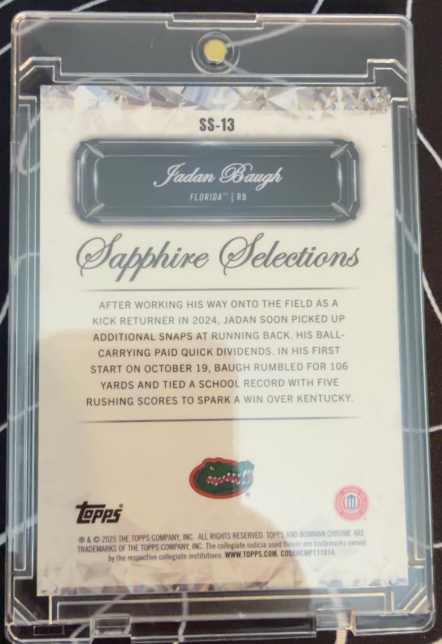 Jadan Baugh 2025 Bowman Chrome U back