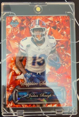 Jadan Baugh 2025 Bowman Chrome U Sapphire Selections Orange Sapphire /25