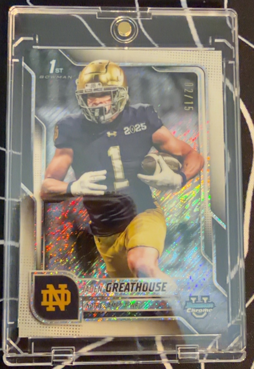 Jaden Greathouse 2025 Bowman Chrome U Sapphire front