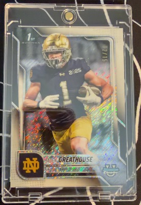 Jaden Greathouse 2025 Bowman Chrome U Sapphire White Shimmer Refractor /15