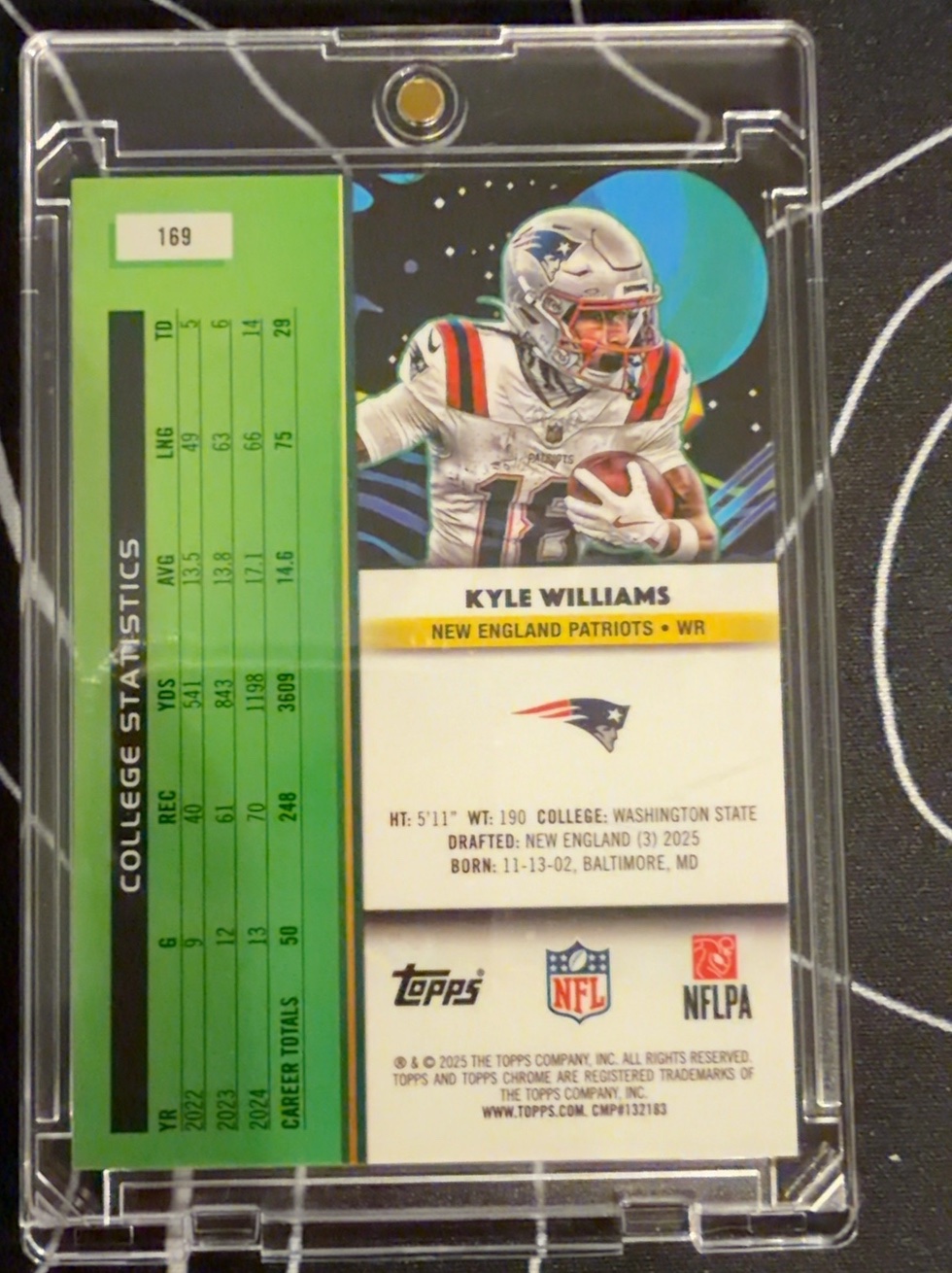 Kyle Williams 2025 Topps Cosmic Chrome back