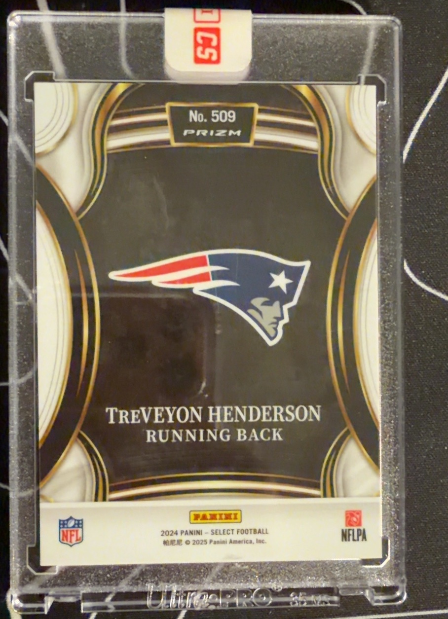 Treveyon Henderson 2024 Panini Select back