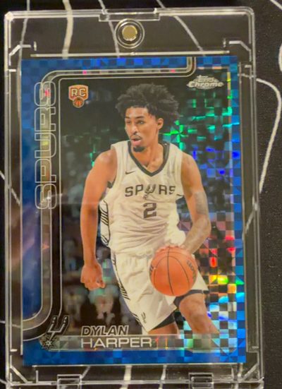 Dylan Harper 2025 Topps Chrome Blue X-Fractor
