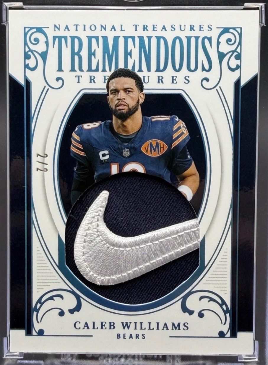 Caleb Williams 2025 Panini National Treasures front