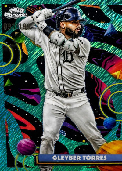Gleyber Torres 2025 Topps Cosmic Chrome Aqua Equinox Refractor /199
