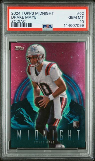 Drake Maye 2024 Topps Midnight Zodiac