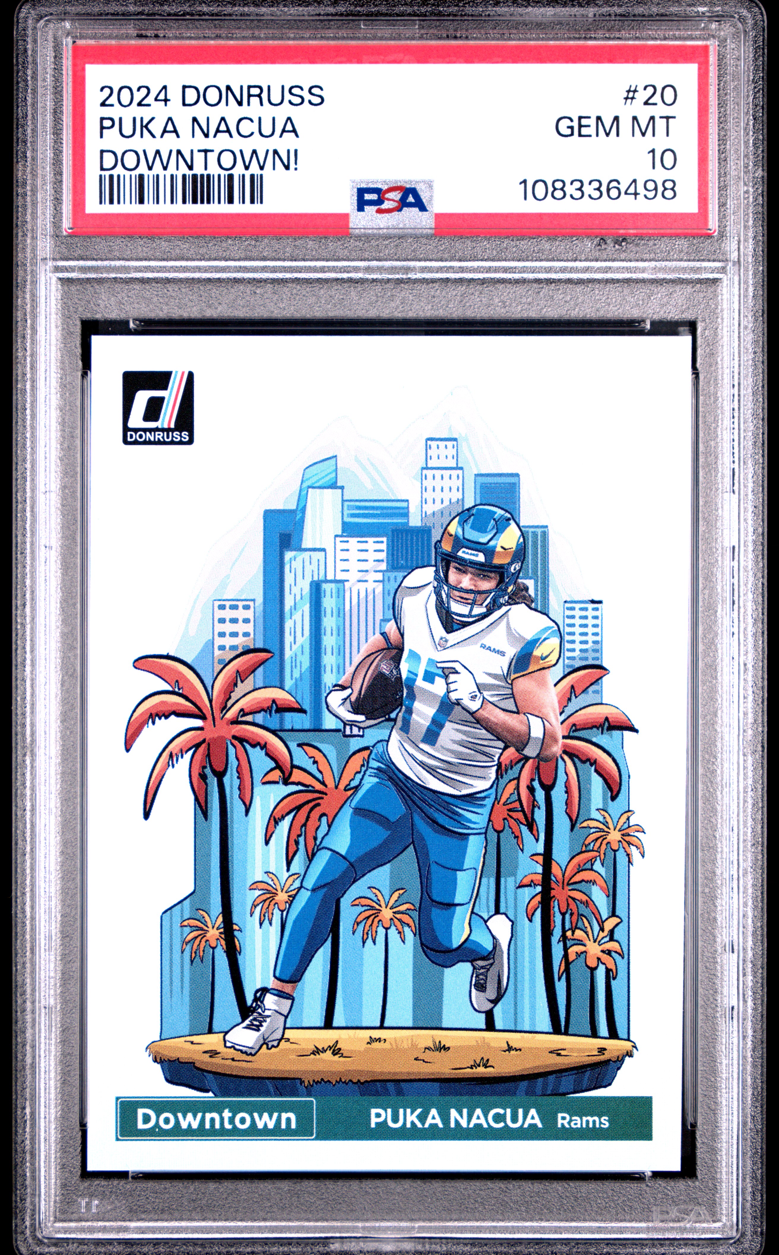 Puka Nacua 2024 Panini Donruss front