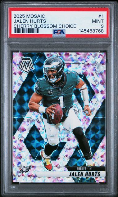 Jalen Hurts 2025 Panini Mosaic Cherry Blossom Choice