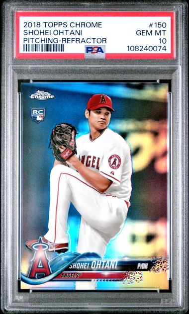 Shohei Ohtani 2018 Topps Chrome Pitching Refractor