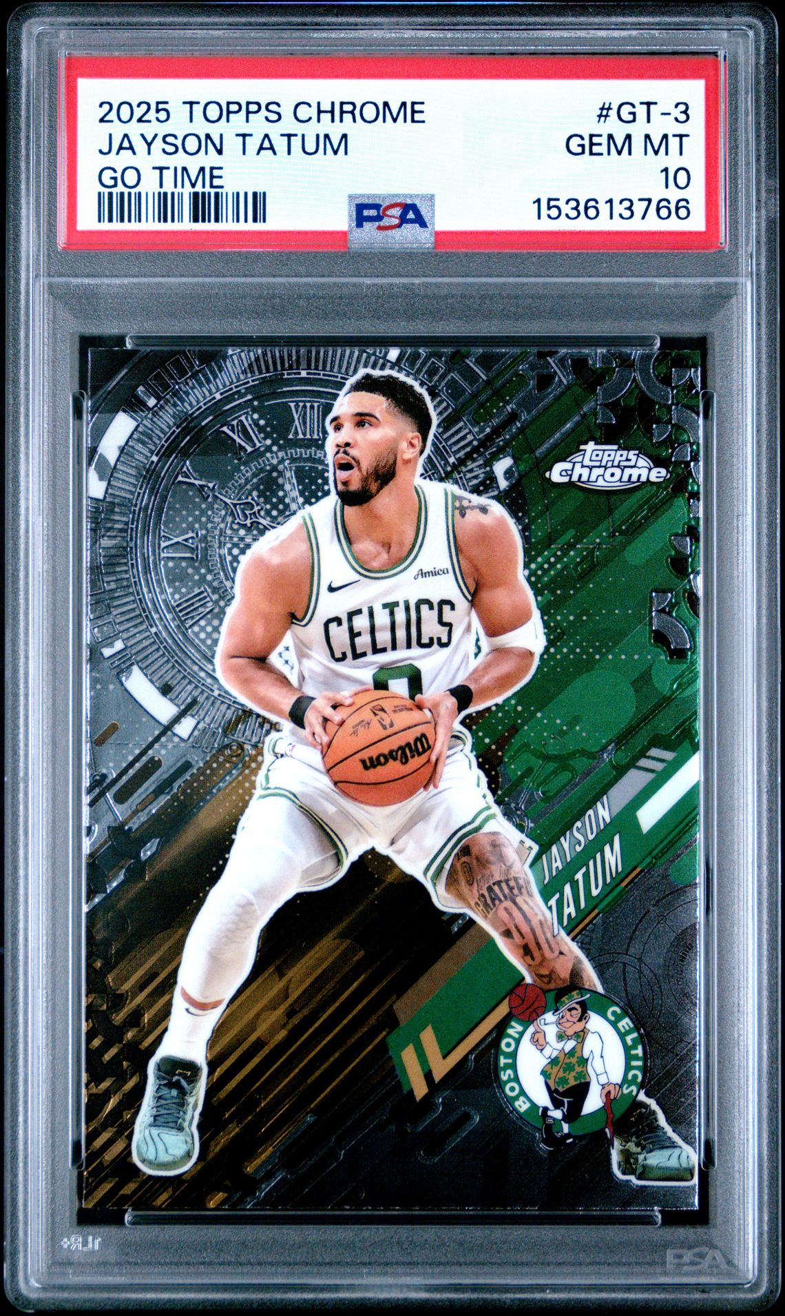 Jayson Tatum 2025 Topps Chrome front