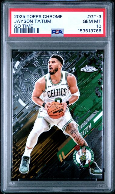 Jayson Tatum 2025 Topps Chrome Go Time