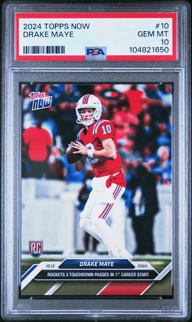 Drake Maye 2024 Topps Now