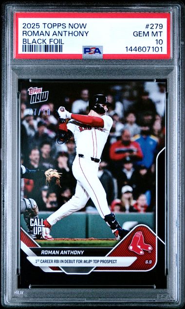Roman Anthony 2025 Topps Now Black Foil /10
