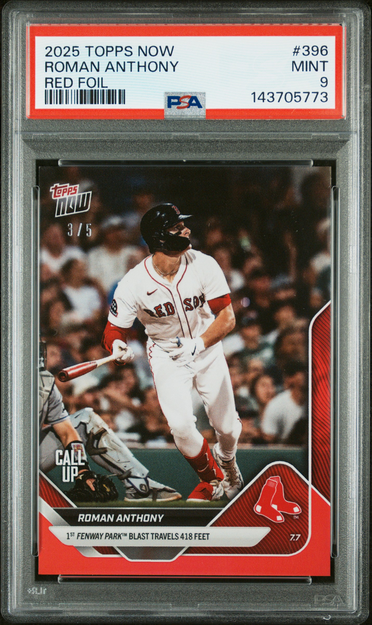 Roman Anthony 2025 Topps Now front
