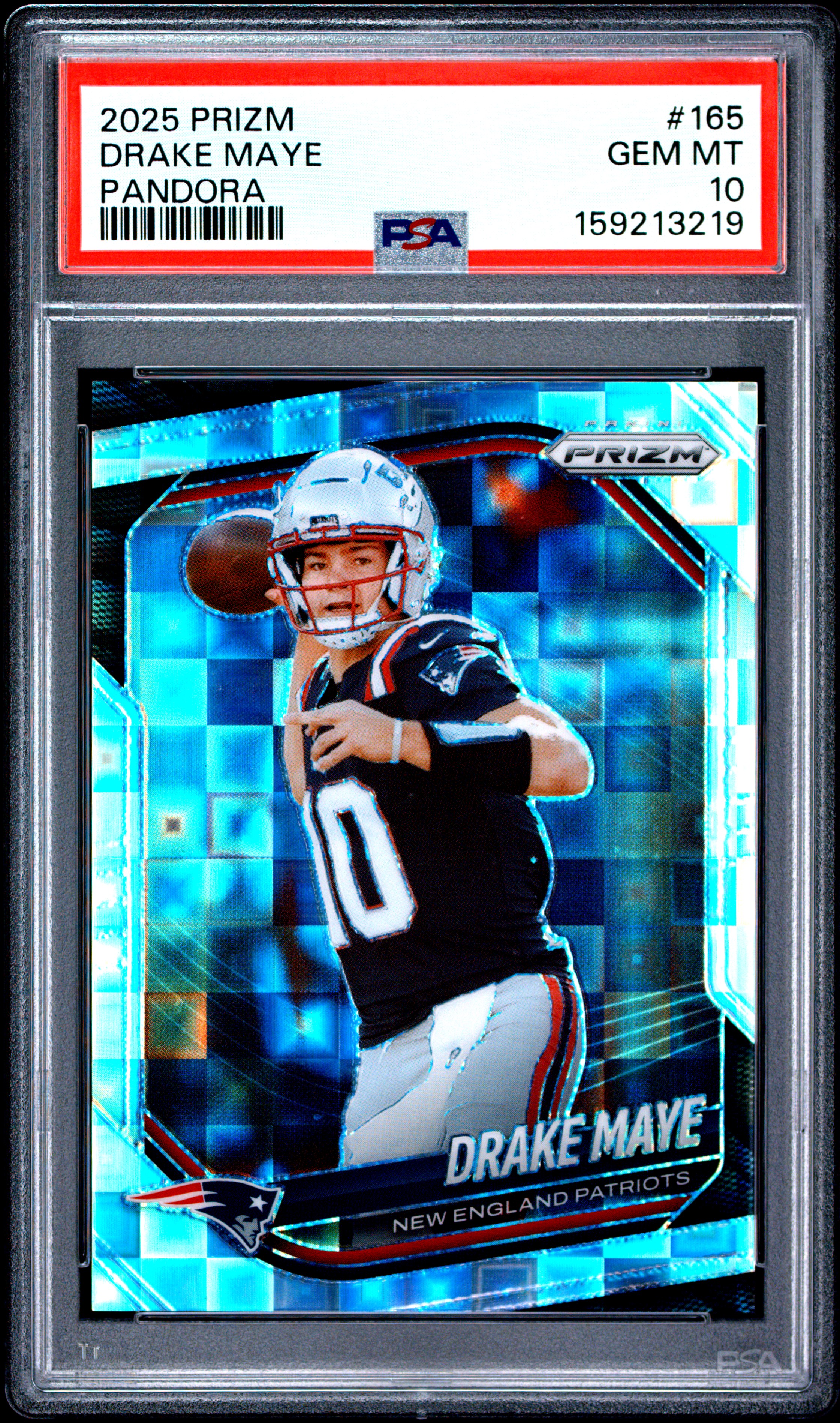 Drake Maye 2025 Panini Prizm front
