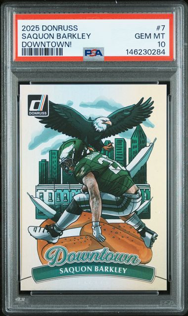 Saquon Barkley 2025 Panini Donruss Downtown