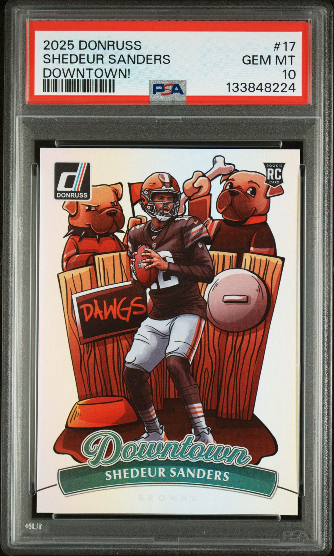 Shedeur Sanders 2025 Panini Donruss front