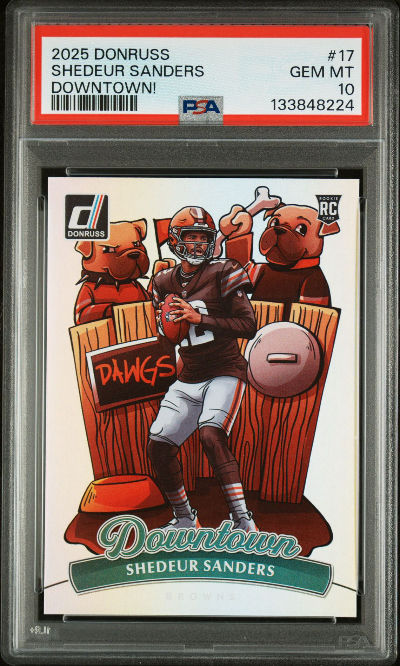 Shedeur Sanders 2025 Panini Donruss Downtown