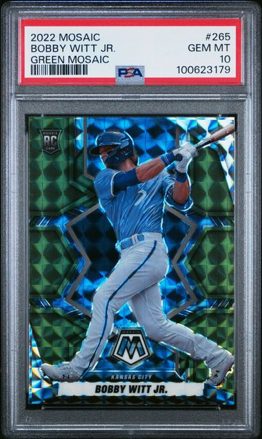 Bobby Witt Jr. 2022 Panini Mosaic Green Mosaic