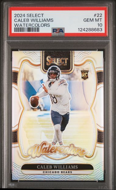 Caleb Williams 2024 Panini Select Watercolors