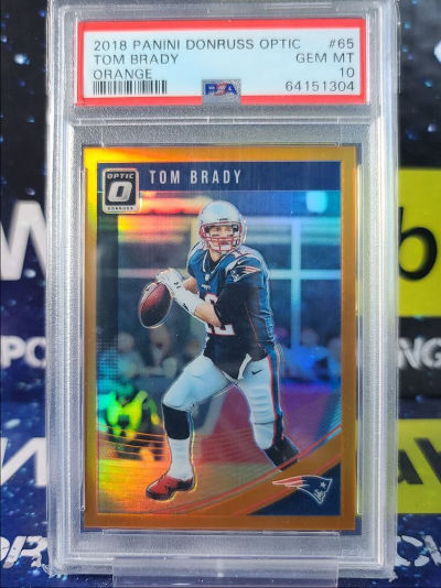 Tom Brady 2018 Panini Donruss Optic Orange
