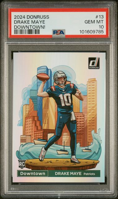 Drake Maye 2024 Panini Donruss Downtown