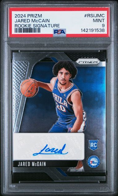 Jared McCain 2024 Panini Prizm Rookie Signatures