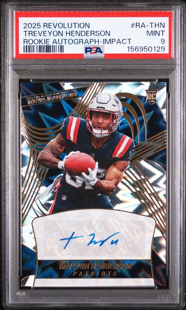TreVeyon Henderson 2025 Panini Revolution Rookie Autograph Impact /149