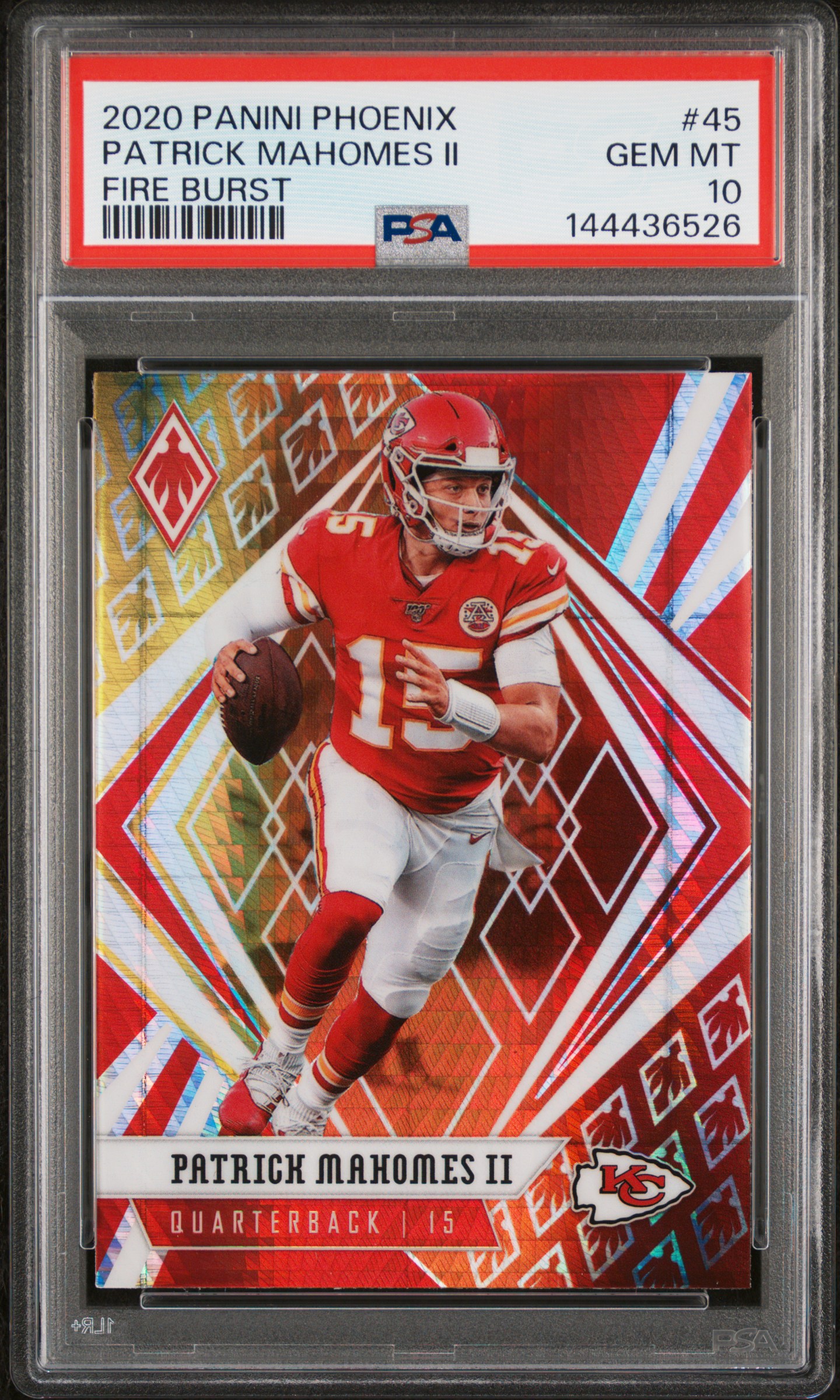 Patrick Mahomes II 2020 Panini Phoenix front