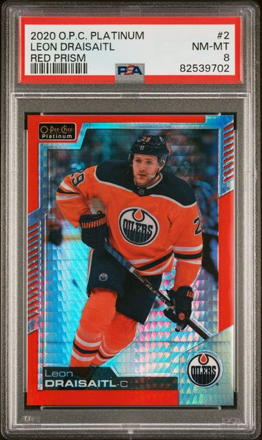 Leon Draisaitl 2020 O-Pee-Chee Platinum Red Prism /199