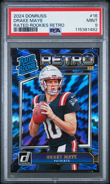 Drake Maye 2024 Panini Donruss Rated Rookies Retro
