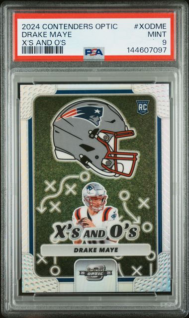 Drake Maye 2024 Panini Contenders Optic X's And O's
