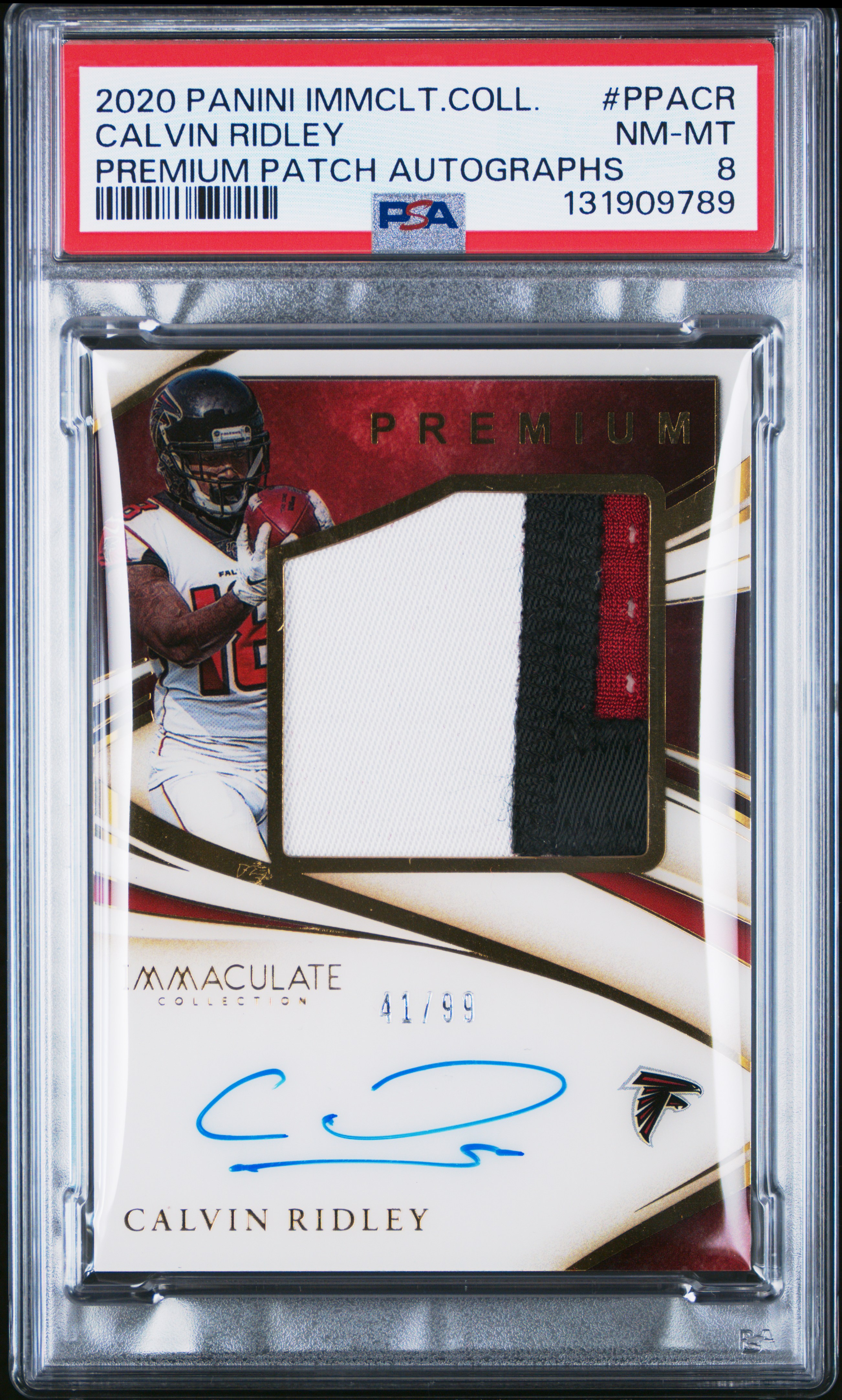 Calvin Ridley 2020 Panini Immaculate Collection front