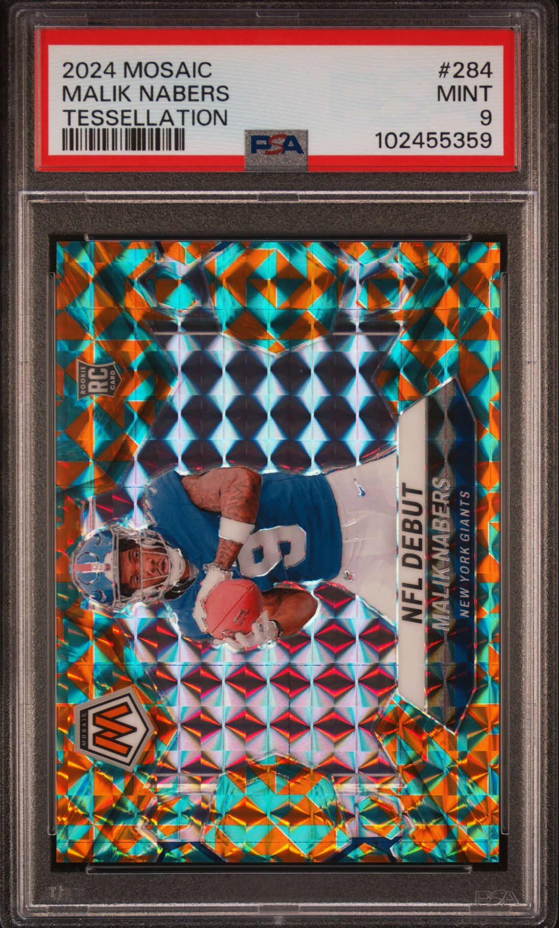 Malik Nabers 2024 Panini Mosaic front