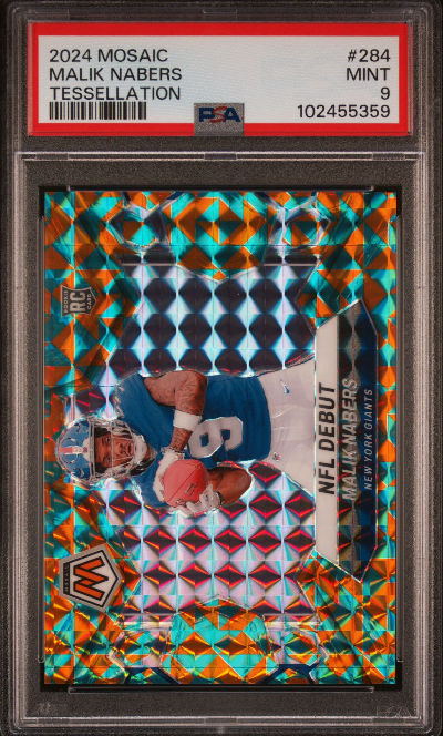 Malik Nabers 2024 Panini Mosaic NFL Debut Tessellation