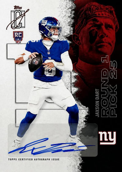 Jaxson Dart 2025 Topps Signature Class Rookie Autograph