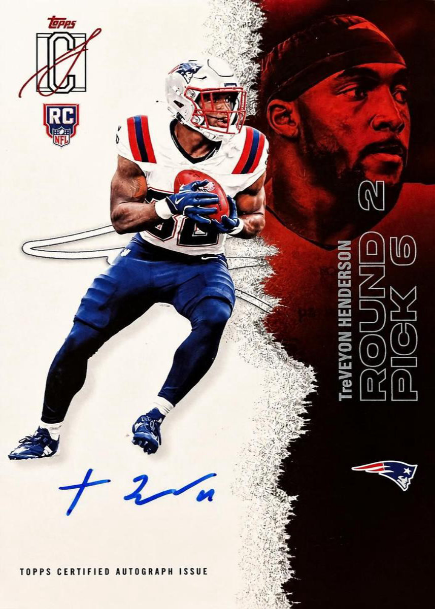 TreVeyon Henderson 2025 Topps Signature Class On card Autograph